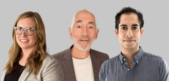 TLC Hospitality sales reps Laura Carter, Ira Goodelman, and Jonathan Goodelman